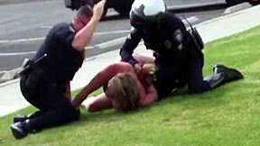 Police Beat Woman